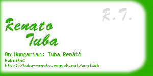 renato tuba business card