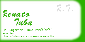 renato tuba business card